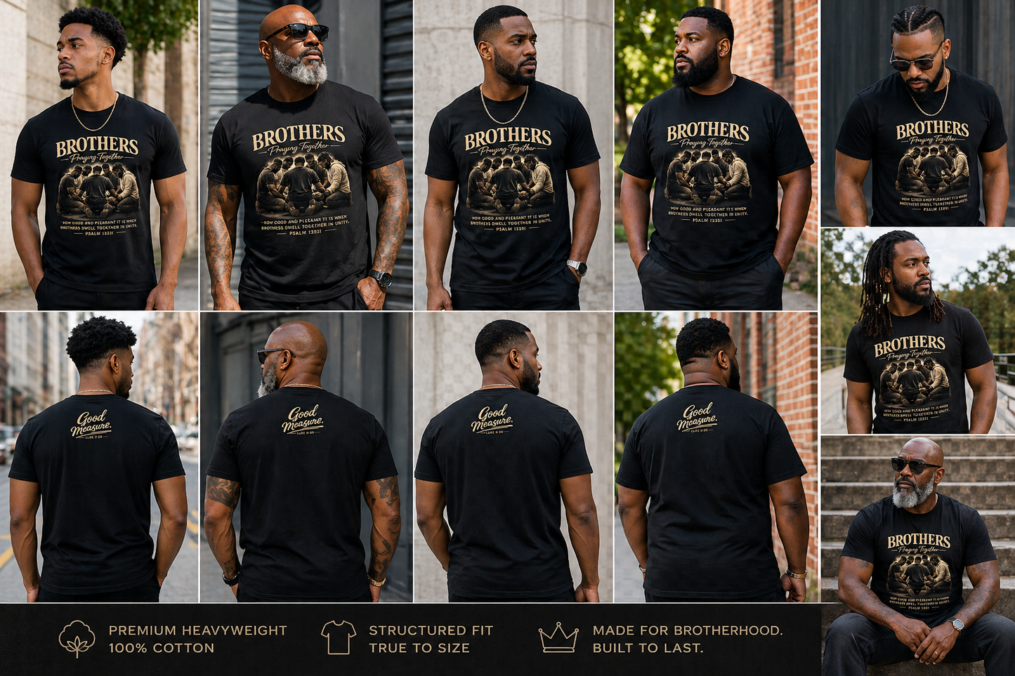 Brothers Praying Together Tee