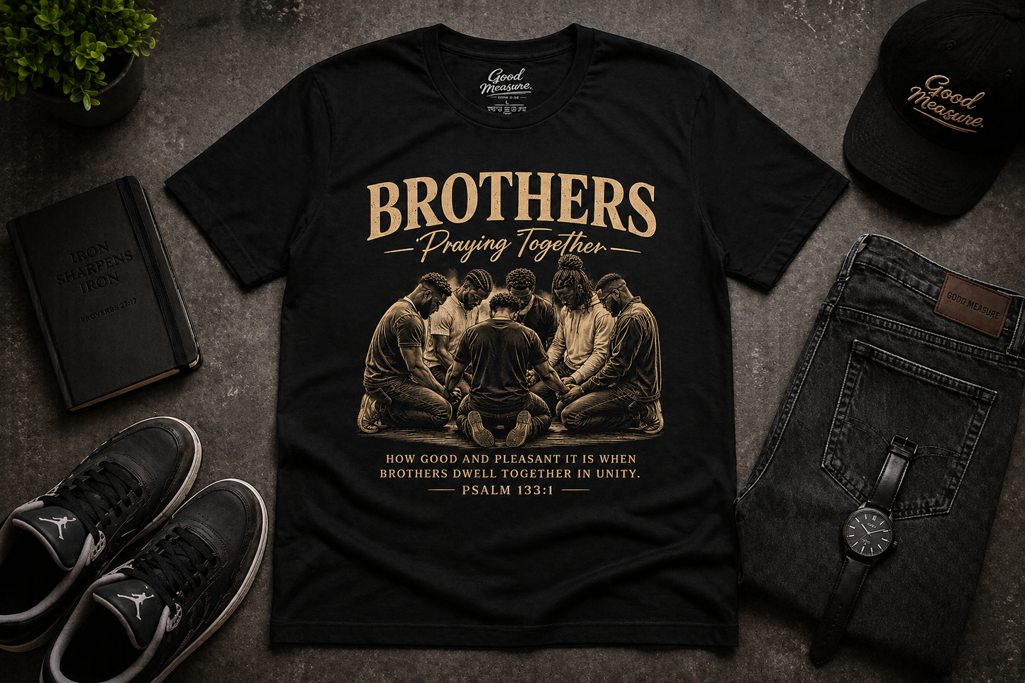 Brothers Praying Together Tee